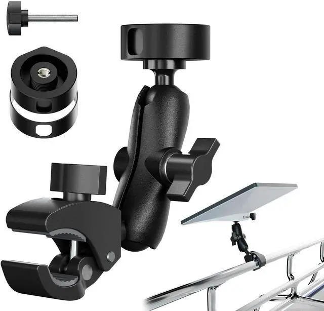 Main image of for 2026/2025 Starlink Mini Clamp Mount and 2024 Pipe Adapters, Born for Starlink Mini Pipe Adapter and Flat Mount for RV/Pole/Yacht/Camper/Guardrails, 2 in 1 Design
