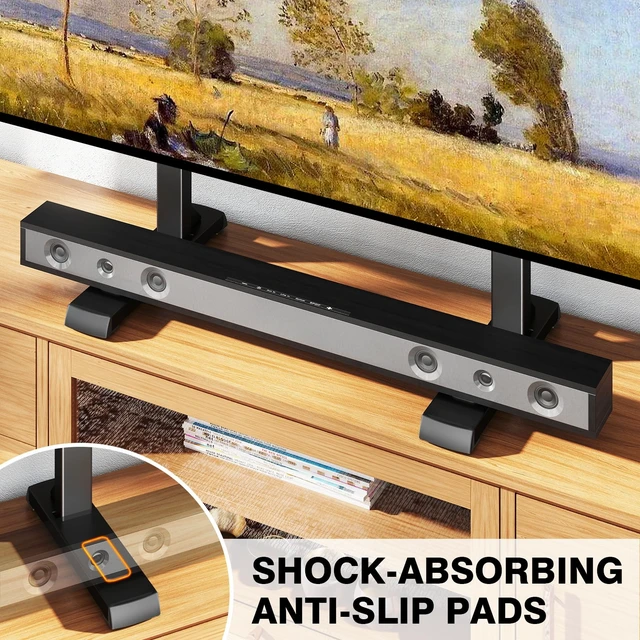 Alt view image 2 of 7 - Universal TV Legs, Table Top TV Stand Base for Most 37-92 Inch TVs with Height Adjustable Holds up to 150lbs with Cable Management, Max VESA 800x600mm, Black