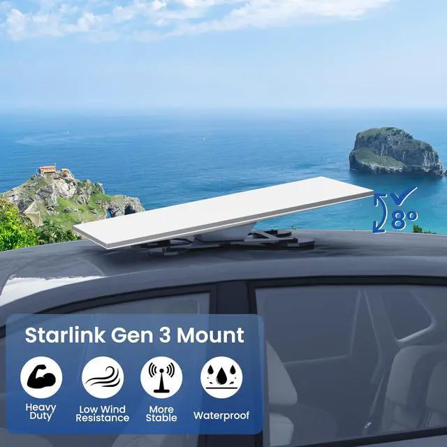 Alt view image 3 of 7 - Starlink Gen 3 Mount Mobility, Magnetic with 440lbs Heavy Duty Magnet Suction Bases, Lockable Magnetic Mount Kits for Standard 4/4X/V3 Satellite Dish, Aluminum Alloy, Not for Starlink Mini