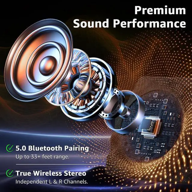 Alt view image 4 of 7 - 2-Pack Rock Speakers Outdoor Waterproof with RGB Color Lights Multi-Sync Up to 100 Speakers,Auto-Pairing,Solar-Powered and USB Charging for Patio Pool Party Yard Garden Outside