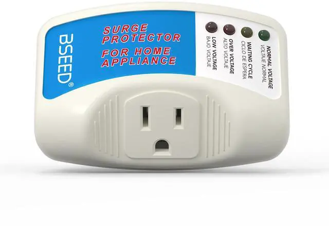 Main image of Surge Protector for Refrigerator, Single Outlet Surge Protector Plug in for Home Appliance Multi Function Plug with Protection Wall Mount Power Suppressor for TV/PC/PS5, 15A, 125V, 1875W, 1 Pack