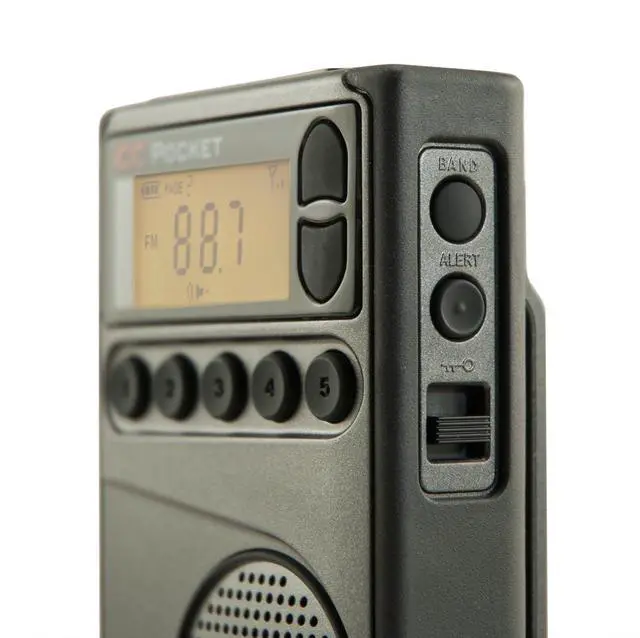 Alt view image 2 of 7 - C. Crane CC Pocket AM FM and NOAA Weather Radio with Clock and Sleep Timer