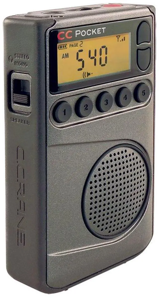 Main image of C. Crane CC Pocket AM FM and NOAA Weather Radio with Clock and Sleep Timer