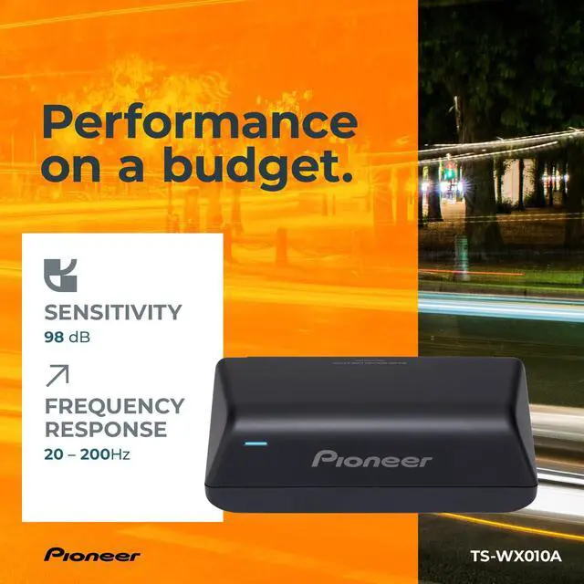 Alt view image 6 of 7 - TS-WX010A Compact Under-Seat Powered Subwoofer 160W Max | Pre-Loaded Sub with Built-In Amp for Easy Bass Upgrade, High-Level Input, Works with Most Factory or Aftermarket Radios