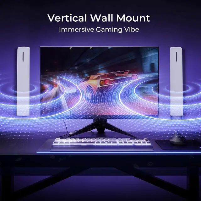 Alt view image 5 of 7 - Sound Bar for Smart TV, 90W Soundbar with Bluetooth/ARC/Optical/AUX Connect, Auto Volume Boost, 3 Equalizer Modes, 2 in 1 Detachable Soundbar for TV for TV/PC/Gaming/Projectors
