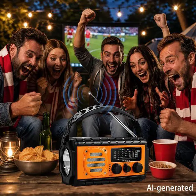 Alt view image 2 of 7 - 74000mWh Emergency Radio with NOAA Weather, Portable Hand Crank SW/AM/FM Survival Radio with Fast Charge Rechargeable Solar Battery, Flashlight, Reading Lamp,SOS Sirenor Home Outdoor