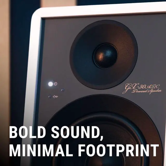 Alt view image 7 of 7 - Creator Series GX-10DB Powered Speakers, Black - 3" woofer, USB/C, line/Phono, Optical Ports and Bluetooth 5.3 LE Audio connectivity