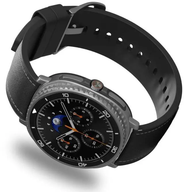 Main image of Galaxy Watch 8 Classic | 46mm, Rotating Bezel | AI Smartwatch w/ 1.34" AMOLED, Wi-Fi, Bluetooth, GPS Fitness Tracker, IP68 | International Latin Model (No) L500 | w/Charger Cube