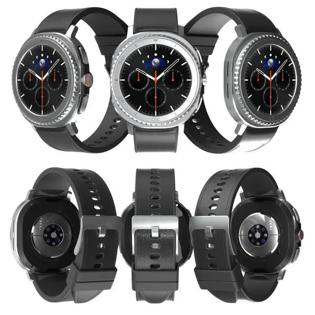 Alt view image 5 of 7 - Galaxy Watch 8 Classic | 46mm, Rotating Bezel | AI Smartwatch w/ 1.34" AMOLED, Wi-Fi, Bluetooth, GPS Fitness Tracker, IP68 | International Latin Model (No) L500 | w/Charger Cube