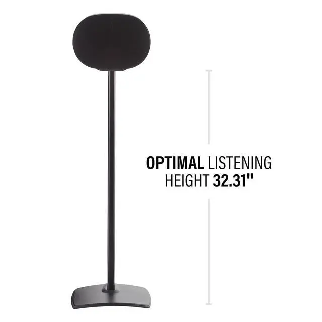 Alt view image 2 of 7 - Wireless Speaker Stands for Sonos ERA 300 (Black) - Pair, Perfect Stand Setup for Easy and Secure Mounting of New Sonos Era 300 Speakers - OSSE32-B2