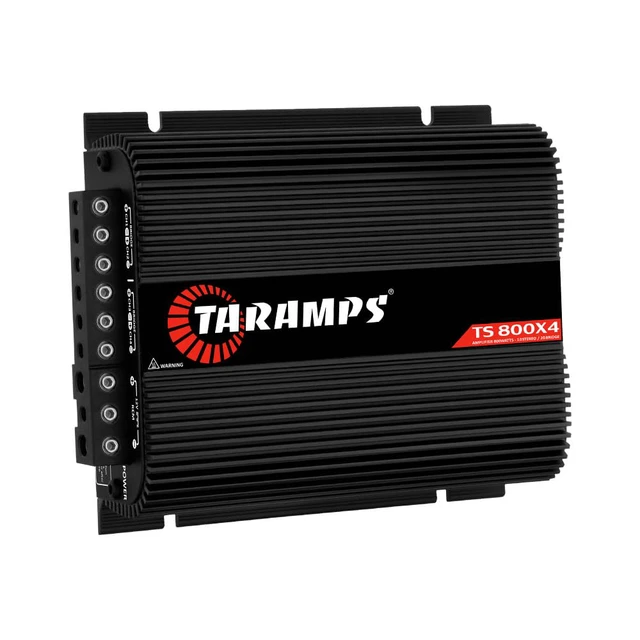 Alt view image 2 of 3 - Taramps TS 800x4 2 Ohms Black Multichannel Stereo Amplifier 800 Watts Rms, 4 Channels, Full Range, Car Audio Digital 2 Bridged Channel, Crossover High/Low Pass, with RCA and Automatic High Level Input