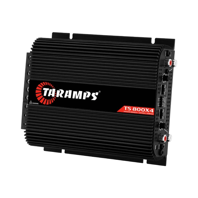 Alt view image 3 of 3 - Taramps TS 800x4 2 Ohms Black Multichannel Stereo Amplifier 800 Watts Rms, 4 Channels, Full Range, Car Audio Digital 2 Bridged Channel, Crossover High/Low Pass, with RCA and Automatic High Level Input