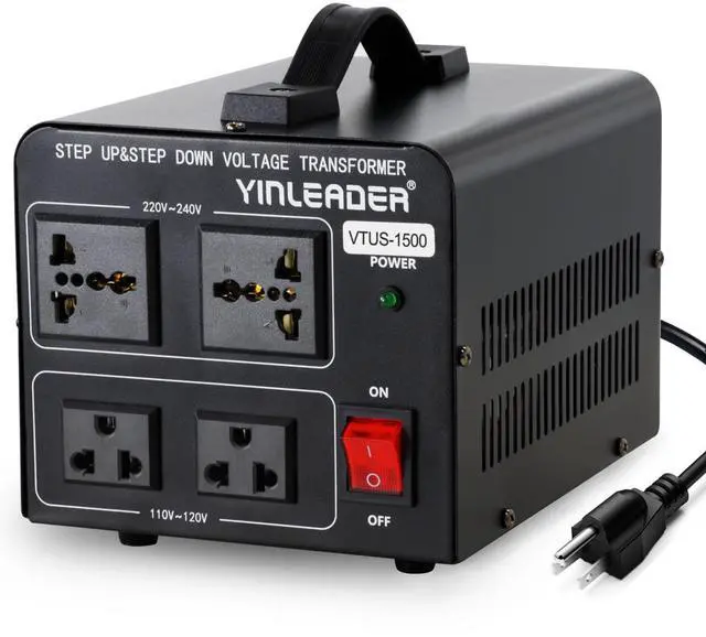 Main image of 1500W 110V to 220V or 220V/230V/240V to 110V/120V Power Converter | Step Up/Down Voltage Transformer Converter for Use 220V Overseas Appliances,Circuit Breaker Protection