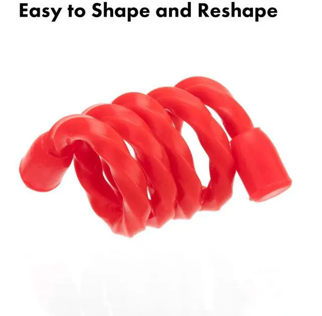 Alt view image 3 of 7 - 20 PCS Silicone Cable Ties - Reusable Rubber Twist Ties Bendable Cable Ties for Bundling and Holding, All Purpose Cord Tie for Indoor and Outdoor (4"+6"+12"+18"+24")