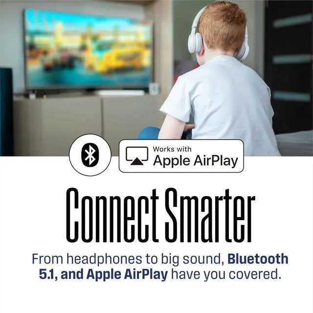 Alt view image 3 of 7 - 40-inch Smart TV, FHD 1080P Xumo TV w/Voice Remote, Flat Screen Television w/Dolby Atmos, Bluetooth, Apple AirPlay, Wi-Fi & Mobile Connectivity