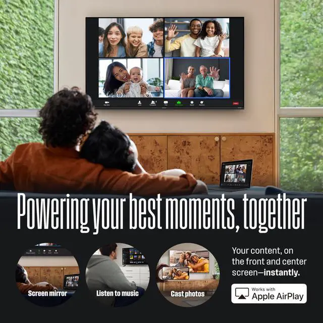 Alt view image 7 of 7 - 40-inch Smart TV, FHD 1080P Xumo TV w/Voice Remote, Flat Screen Television w/Dolby Atmos, Bluetooth, Apple AirPlay, Wi-Fi & Mobile Connectivity