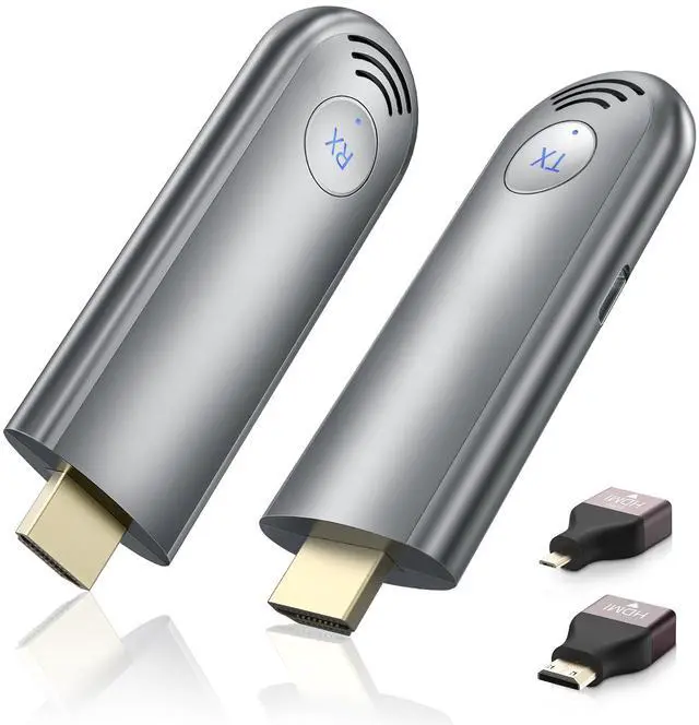 Main image of TPUFO Wireless HDMI Transmitter and Receiver, Plug & Play Portable 2.4G/5G Wireless HDMI Extender Kit for Streaming Video and Audio to Monitor from Laptop/PC/TV Box/Projector