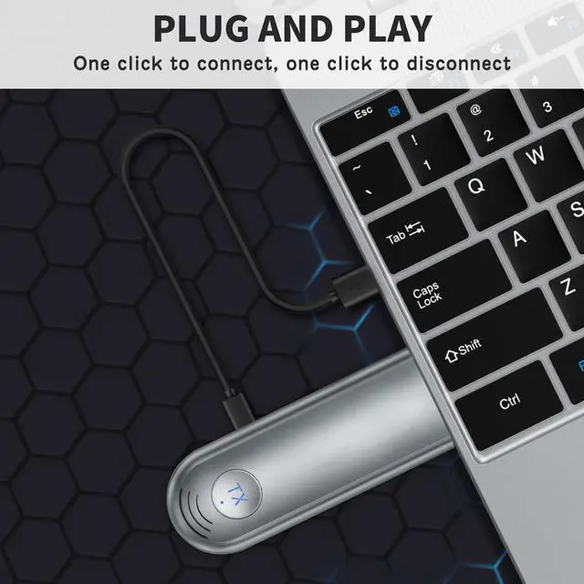 Alt view image 7 of 7 - TPUFO Wireless HDMI Transmitter and Receiver, Plug & Play Portable 2.4G/5G Wireless HDMI Extender Kit for Streaming Video and Audio to Monitor from Laptop/PC/TV Box/Projector