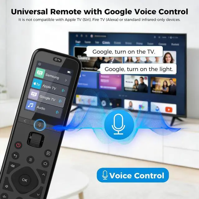 Alt view image 5 of 7 - U3 Universal Remote Control with APP & Global Macro | All-in-One Smart Universal Remote for TV/Soundbar/DVD/Blu-ray and More, Active Multi-Link Bluetooth & Google Voice Control