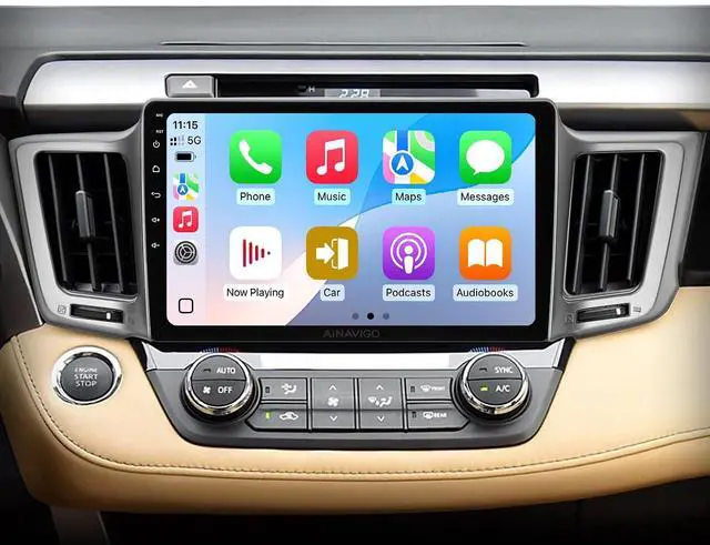 Main image of Car Radio Stereo for Toyota RAV4 2013-2018, Wireless CarPlay Android Auto | 10.2" IPS HD touchscreen, 5G WiFi GPS navigation, phone link, Bluetooth, AM FM SWC, 1080P backup camera