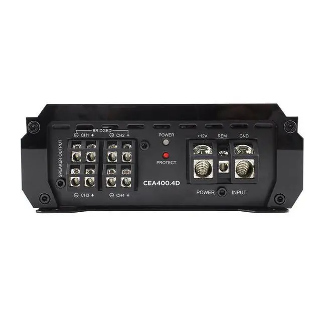 Alt view image 5 of 5 - CEA400.4D Cobalt Elite Compact Class D 4-Channel Amp, 400W RMS | Full-Range Amplifier, Variable High & Low Pass Filters, 2/4 Ohm Stable, MOSFET Power Supply