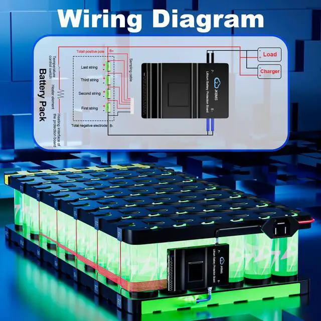 Alt view image 5 of 7 - JK-B2A20S20P-HC 8S-20S 200A BMS with 2A Active Balance, CAN & Heating | Real-time cell data, adjustable protection settings and fault visibility for mobile and stationary battery systems