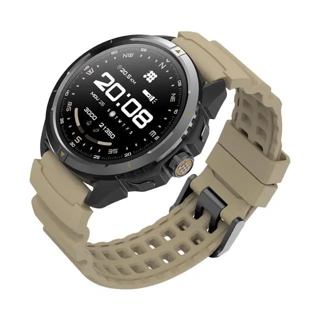 Alt view image 2 of 7 - Cubitt Terra Rugged Smartwatch with Dual-Band GPS Desert Sand | 1.48 AMOLED, Offline Maps, VITA AI, AI Coach, Readiness Score, 5ATM, 14-Day Battery