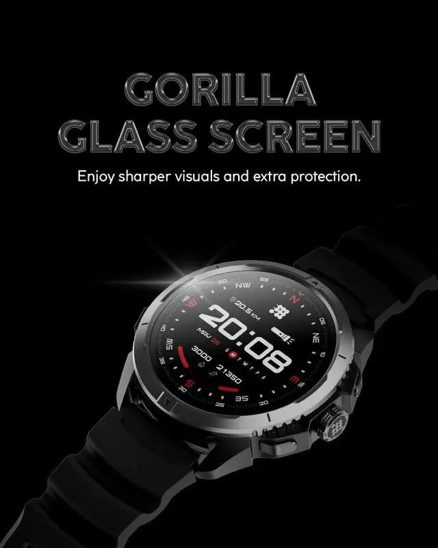 Alt view image 7 of 7 - Cubitt Terra Rugged Smartwatch with Dual-Band GPS Desert Sand | 1.48 AMOLED, Offline Maps, VITA AI, AI Coach, Readiness Score, 5ATM, 14-Day Battery