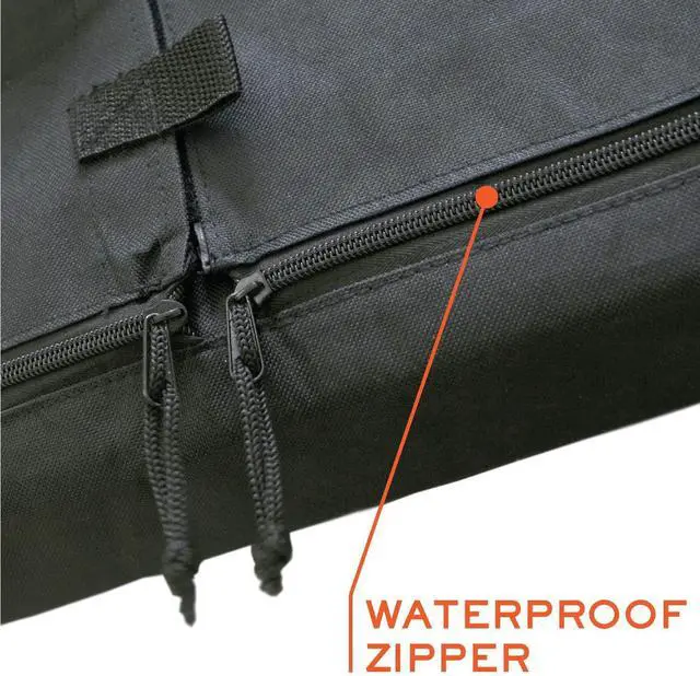 Alt view image 3 of 6 - Outdoor TV Cover 60 - 65 inch - WITH ZIPPER, Weatherproof, Waterproof 360 degrees protection, Soft Non Scratch Interior - Black