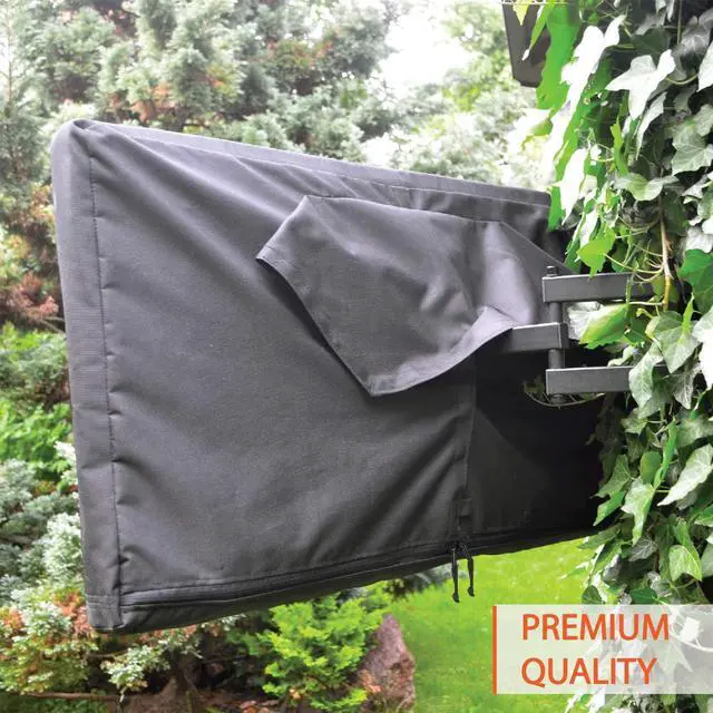 Alt view image 6 of 6 - Outdoor TV Cover 60 - 65 inch - WITH ZIPPER, Weatherproof, Waterproof 360 degrees protection, Soft Non Scratch Interior - Black