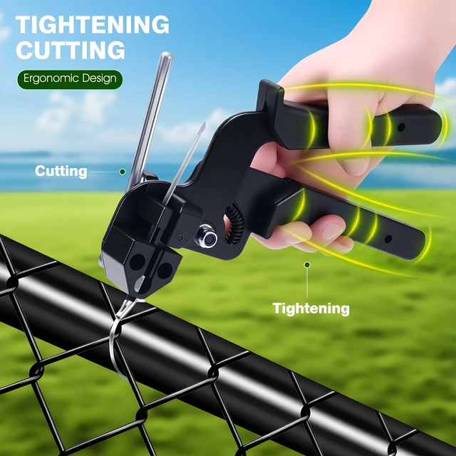 Alt view image 4 of 7 - Stainless Steel Cable Tie Gun & 100pcs 11.8inch Metal Zip Ties Self-Locking, UV & Corrosion Resistant, Stainless Steel Zip Ties for fence repair, Exhaust Wrap, Chicken Coop, Pipe, Farm Use