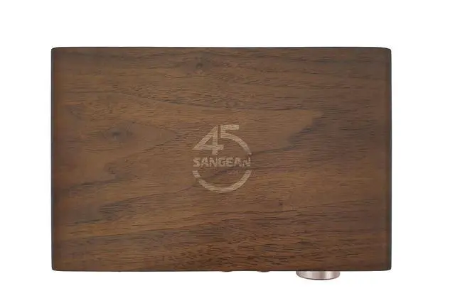 Alt view image 6 of 7 - WR-16SE AM/FM/Bluetooth/Aux-in/USB Phone Charging 45th Anniversary Special Edition Wooden Cabinet Radio (Dark Walnut with Rose Gold)