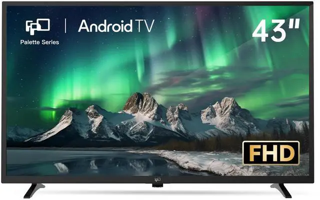 Main image of 43 Inch 1080p Full HD Smart Android TV Ultra Thin LED Television | Android TV Smart OS, HDR10 vivid colors, built-in Google Cast, VESA wall mount support