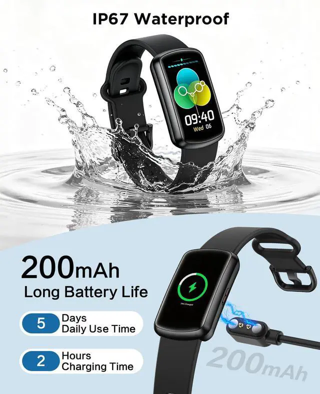 Alt view image 5 of 7 - Smart Watch Fitness Trackers for Men Women, 24/7 Health Activity Monitor | 1.47 HD Curved Screen, 24/7 Heart Rate/SpO2/ Blood Pressure Monitor, Sleep Tracker, 110+ Sports Modes, IP67 for Android iOS