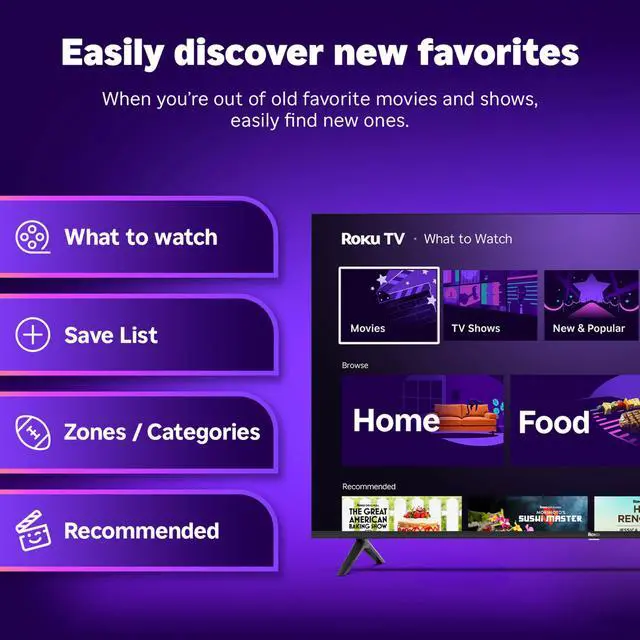 Alt view image 6 of 7 - 55-Inch Smart TV 2026 Select Series, 4K QLED TV TV | Flat Screen QLED Television with Voice Remote, Wi-Fi & Bluetooth Headphone Mode - Streaming Live Local News, Sports, & Movies