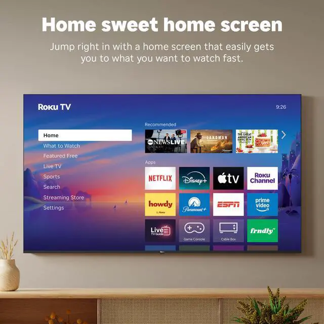 Alt view image 7 of 7 - 55-Inch Smart TV 2026 Select Series, 4K QLED TV TV | Flat Screen QLED Television with Voice Remote, Wi-Fi & Bluetooth Headphone Mode - Streaming Live Local News, Sports, & Movies