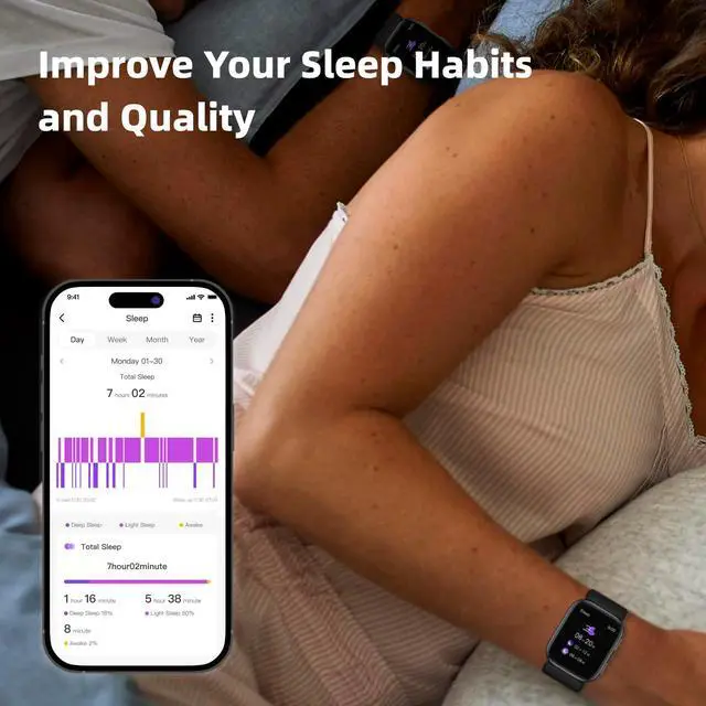 Alt view image 4 of 7 - Smart Watch, 1.95" Smart Watch Blood Pressure Monitor with Air Pump Cuff, Blood Pressure Watch with Sleep Heart Rate Monitor, Pedometer, Monitor Watch Supports Data Sharing, Reminder
