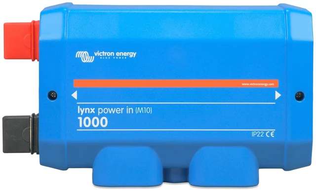 Main image of Lynx Power in Battery Connector - Modular M10 DC Bus Bar with 4 Connections for Batteries, Loads, or Chargers