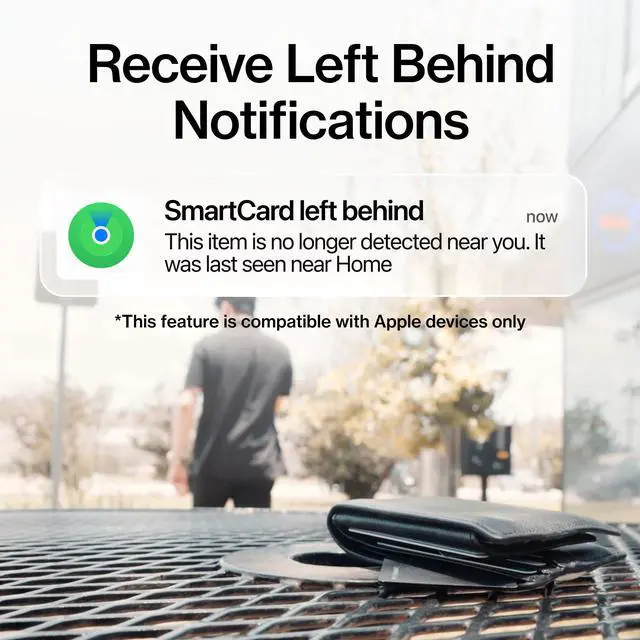 Alt view image 7 of 7 - KeySmart SmartCard Gen 3 Rechargeable Wallet Tracker for iPhone and Android | MFi-certified, Compatible with Apple Find My & Google Find, Waterproof, 11-month Rechargeable Battery, Slim Tracking Card