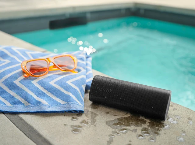 Alt view image 6 of 7 - Roam 2 - Black - Portable Waterproof Bluetooth Speaker 10-Hr Battery IP67 Waterproof WiFi & AirPlay 2 Works with System