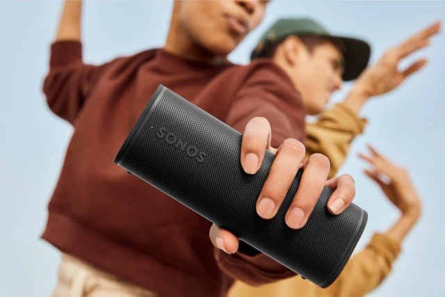 Alt view image 7 of 7 - Roam 2 - Black - Portable Waterproof Bluetooth Speaker 10-Hr Battery IP67 Waterproof WiFi & AirPlay 2 Works with System