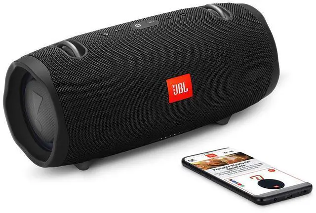 Alt view image 5 of 7 - Xtreme 2, Waterproof Portable Bluetooth Speaker, Black | Wireless Bluetooth Streaming, Up to 15 hours of playtime, IPX7 waterproof, Connect, Durable fabric and rugged material