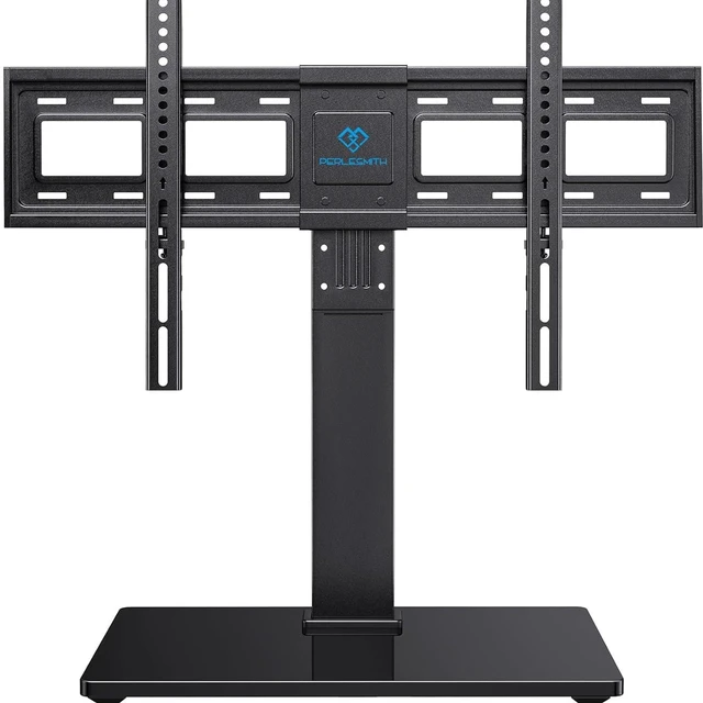 Main image of Universal TV Stand Legs for 37-78 inch TVs to 99lbs with Mount /+30° swivel, 9 Height adjustable, Tempered glass base, Max VESA 600x400mm, Livingroom & Bedroom, PSTVS13