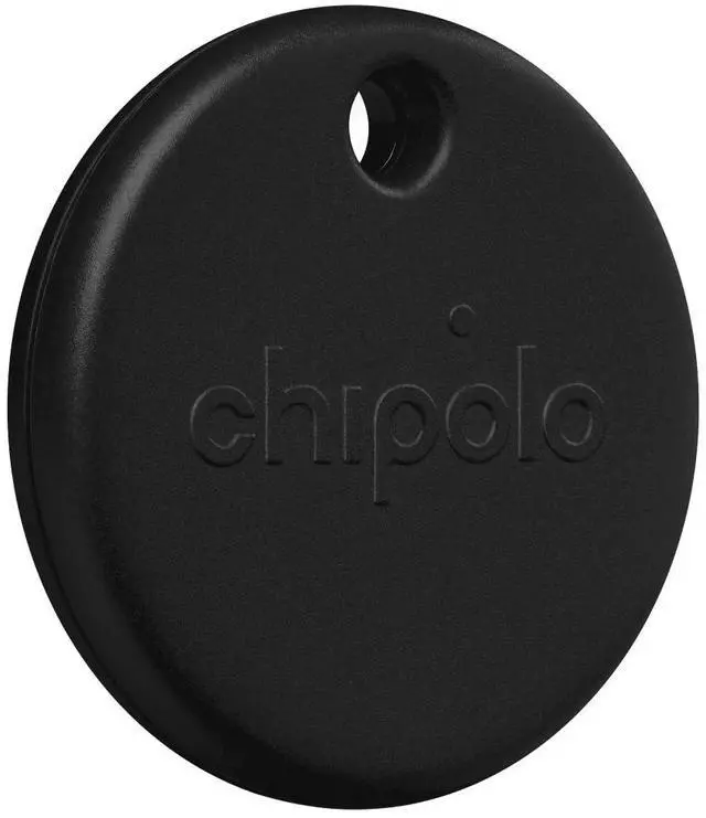 Main image of POP Tracker Tag - Colorful, Compatible, Loud Bluetooth Tracker | With Call Your Phone & Out of Range Alert, Works with Apple Find My or Google's Find My Device (Black)