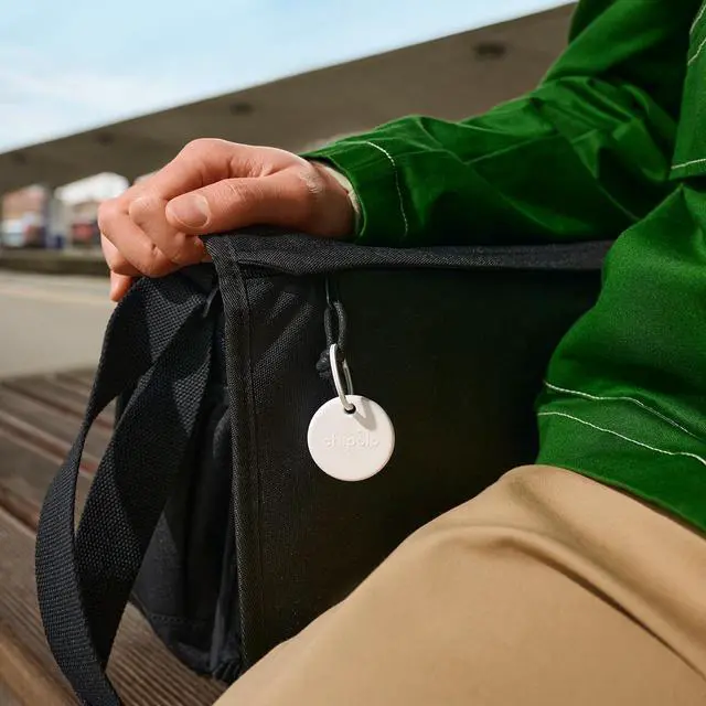 Alt view image 7 of 7 - POP Tracker Tag - Colorful, Compatible, Loud Bluetooth Tracker | With Call Your Phone & Out of Range Alert, Works with Apple Find My or Google's Find My Device (Black)
