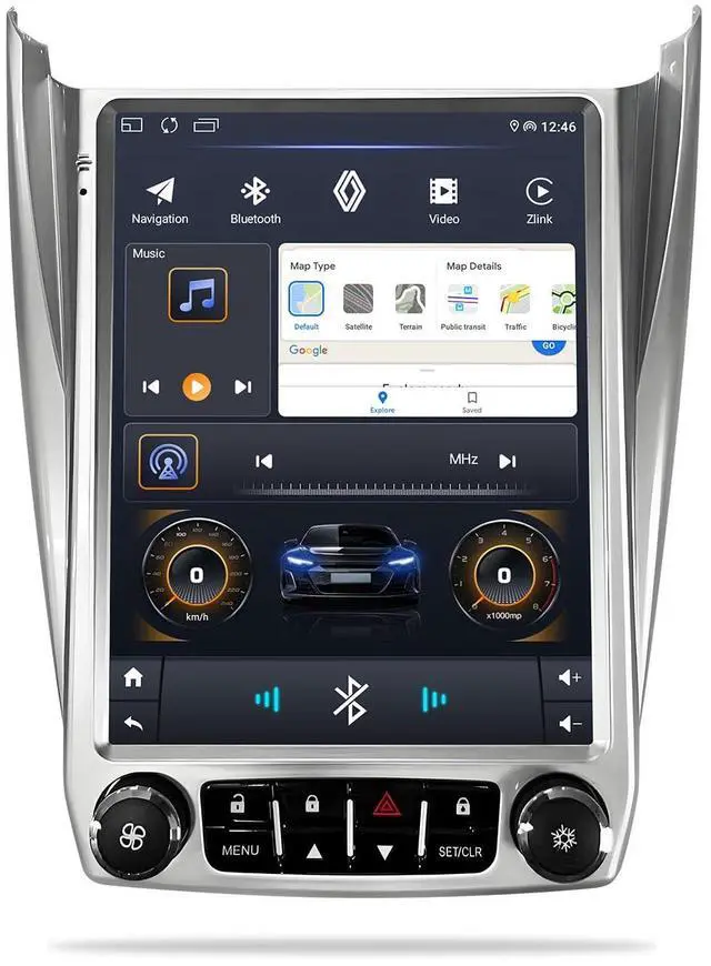Main image of Android 12 Car Stereo, 10.1-inch HD Touchscreen, WiFi GPS Navigation Radio Player with Backup Camera for Chevrolet Equinox, GMC Terrain 2012-2017 (2+32G with Lock)