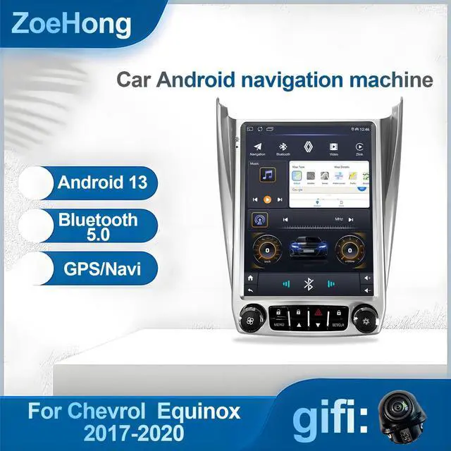 Alt view image 2 of 7 - Android 12 Car Stereo, 10.1-inch HD Touchscreen, WiFi GPS Navigation Radio Player with Backup Camera for Chevrolet Equinox, GMC Terrain 2012-2017 (2+32G with Lock)