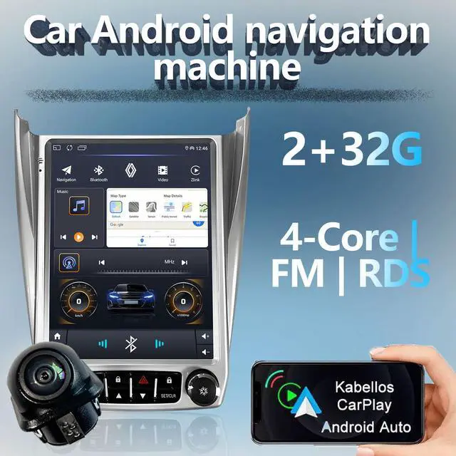 Alt view image 3 of 7 - Android 12 Car Stereo, 10.1-inch HD Touchscreen, WiFi GPS Navigation Radio Player with Backup Camera for Chevrolet Equinox, GMC Terrain 2012-2017 (2+32G with Lock)