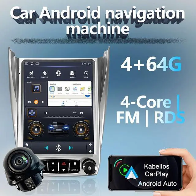Alt view image 4 of 7 - Android 12 Car Stereo, 10.1-inch HD Touchscreen, WiFi GPS Navigation Radio Player with Backup Camera for Chevrolet Equinox, GMC Terrain 2012-2017 (2+32G with Lock)