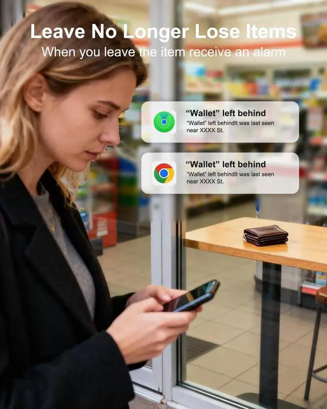 Alt view image 4 of 7 - Wallet Tracker Card (iOS and Android), 6-12 Years Battery GPS Smart Card | Bluetooth Slim Tracing Card, Work with Apple Find My & Google Find Hub, Locator for Luggage, Passports, Keys, Backpack
